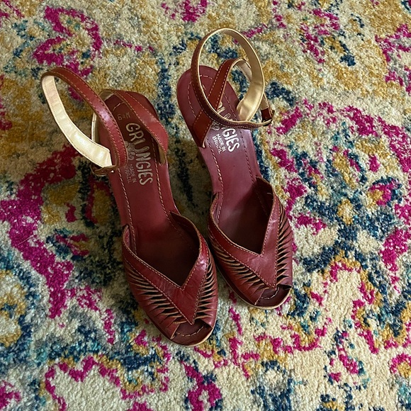 Vintage cognac wedges - Picture 1 of 4